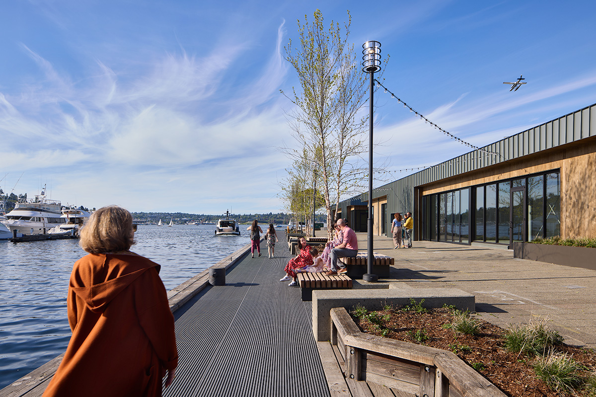 promenade and shops